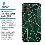 Abstract Green Glass Case For iPhone 12