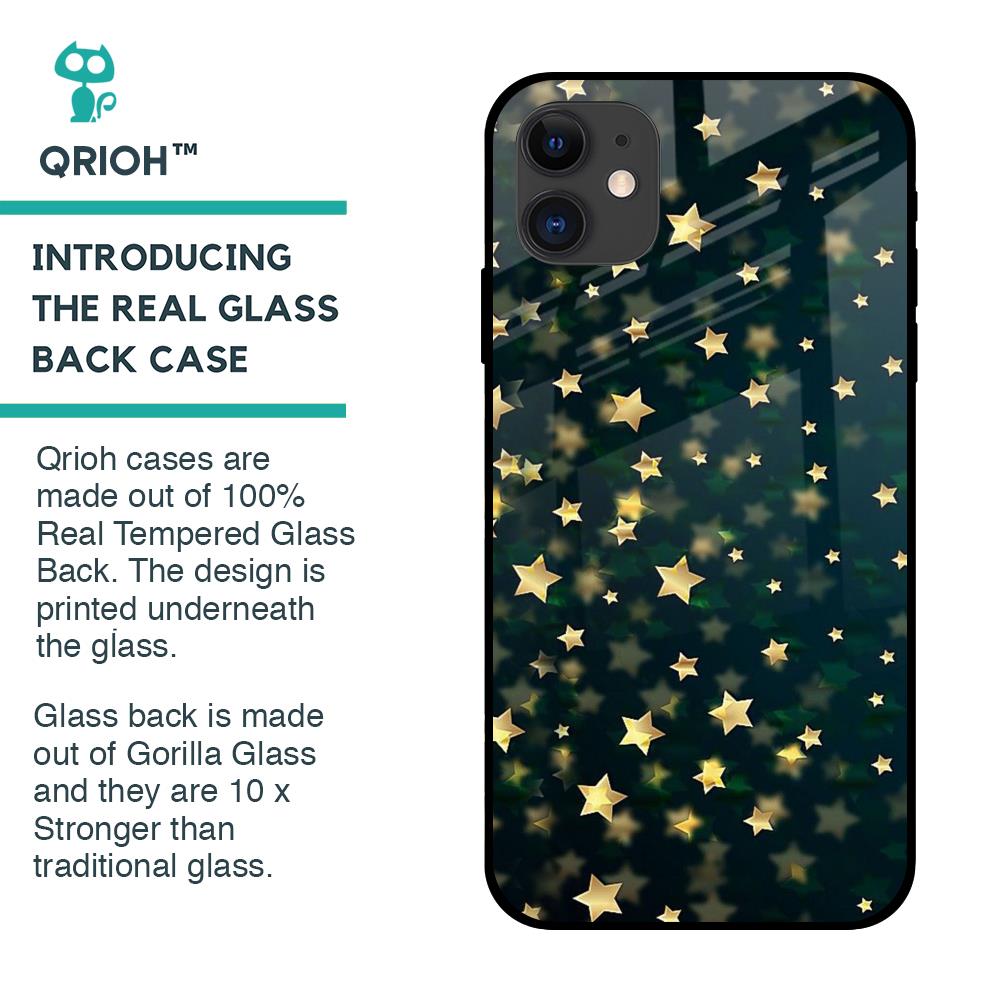 Dazzling Stars Glass Case For iPhone 12