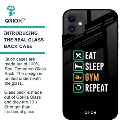 Daily Routine Glass Case for iPhone 12