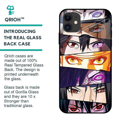 Anime Eyes Glass Case for iPhone 12