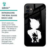 Monochrome Goku Glass Case for iPhone 12