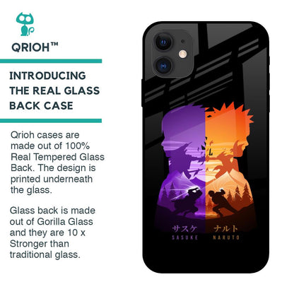 Minimalist Anime Glass Case for iPhone 12