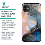 Marble Ink Abstract Glass Case for iPhone 12