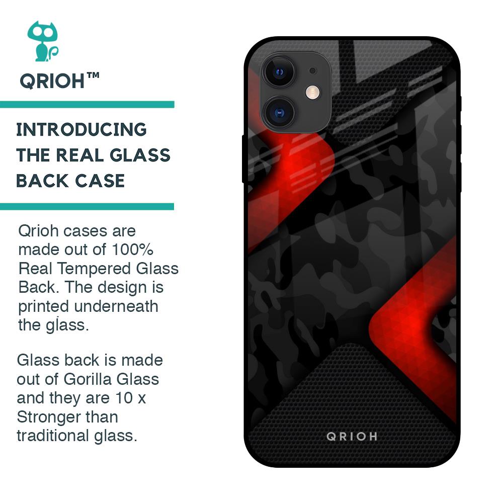 Modern Camo Abstract Glass Case for iPhone 12