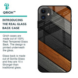 Tri Color Wood Glass Case for iPhone 12