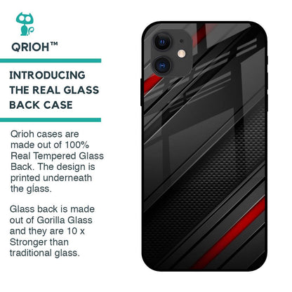 Modern Abstract Glass Case for iPhone 12