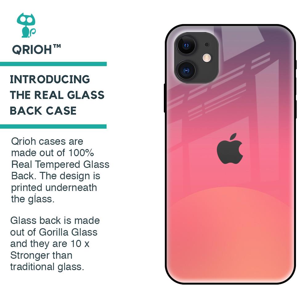 Sunset Orange Glass Case for iPhone 12