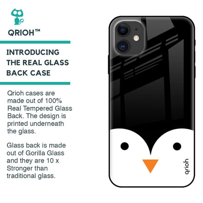 Cute Penguin Glass Case for iPhone 12
