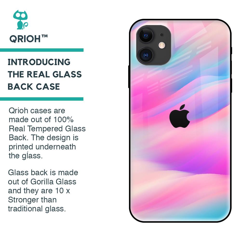 Colorful Waves Glass case for iPhone 12