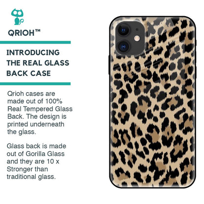 Leopard Seamless Glass Case For iPhone 12