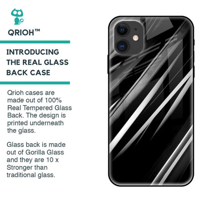 Black & Grey Gradient Glass Case For iPhone 12