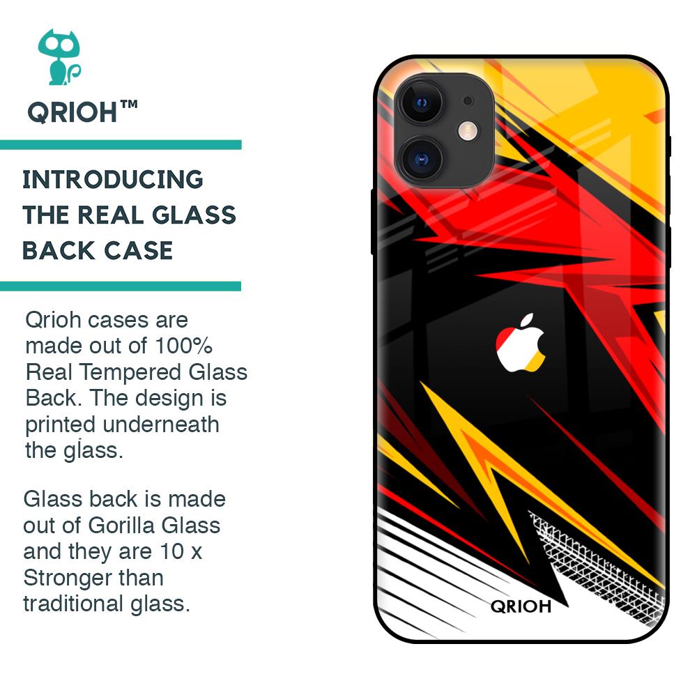 Race Jersey Pattern Glass Case For iPhone 12