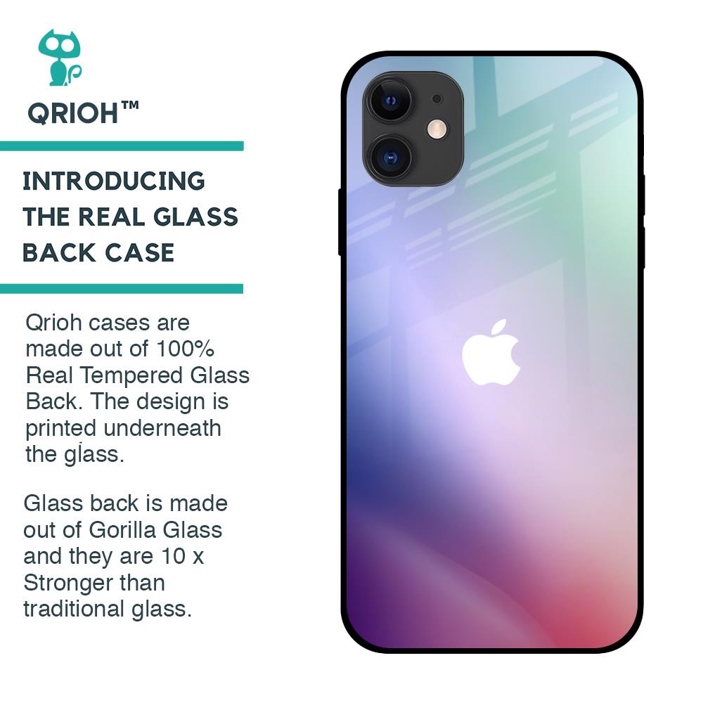 Abstract Holographic Glass Case for iPhone 12
