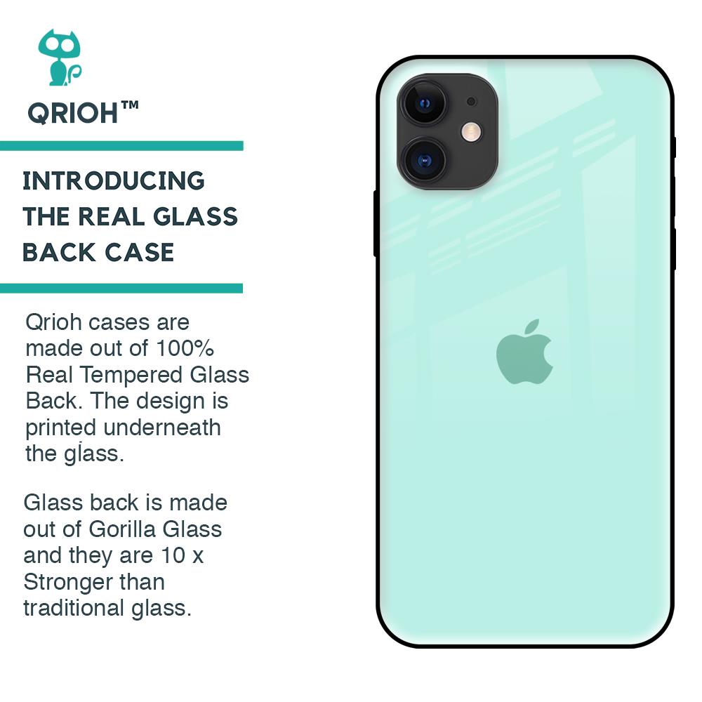 Teal Glass Case for iPhone 12