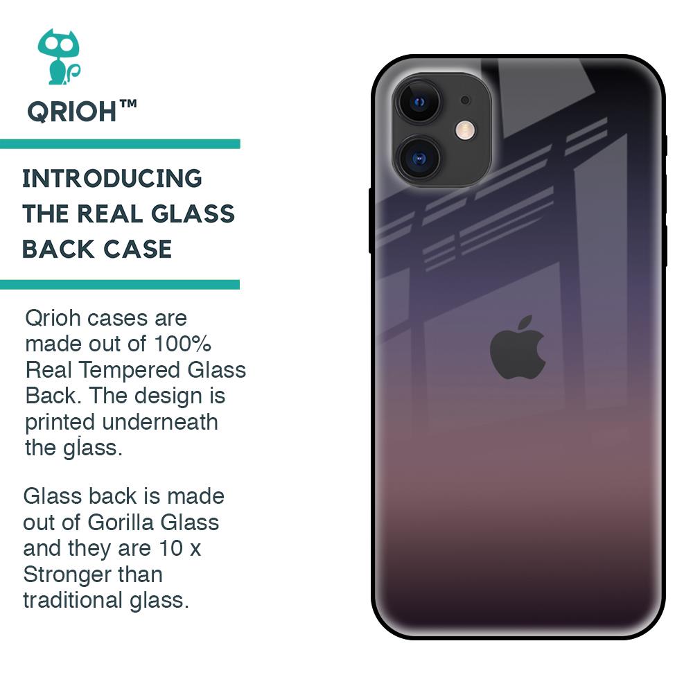 Grey Ombre Glass Case for iPhone 12