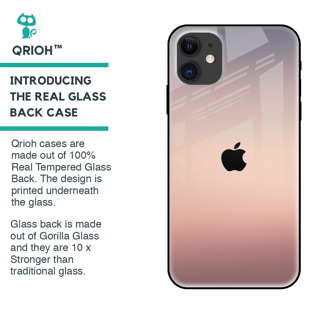Golden Mauve Glass Case for iPhone 12