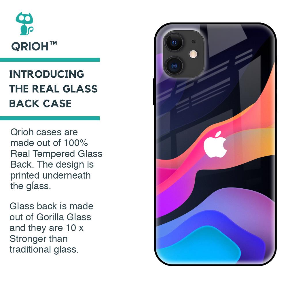 Colorful Fluid Glass Case for iPhone 12
