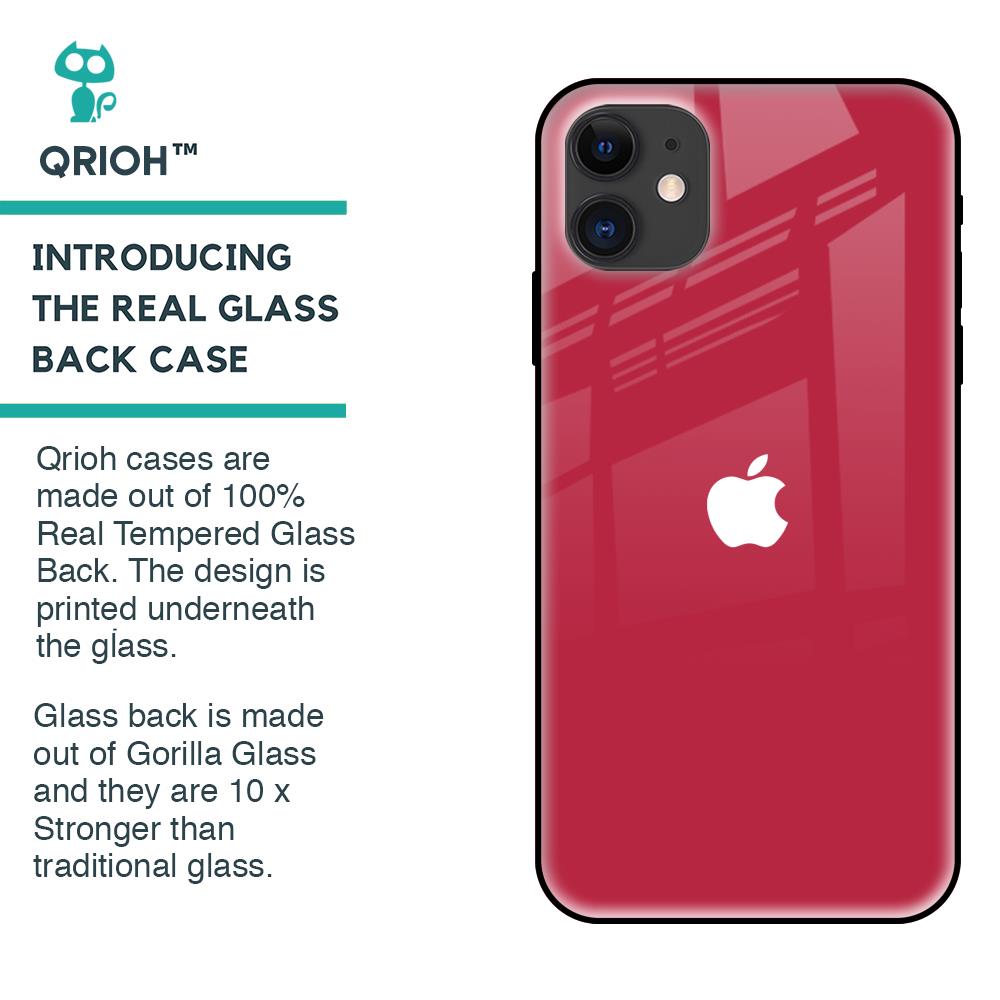 Solo Maroon Glass case for iPhone 12