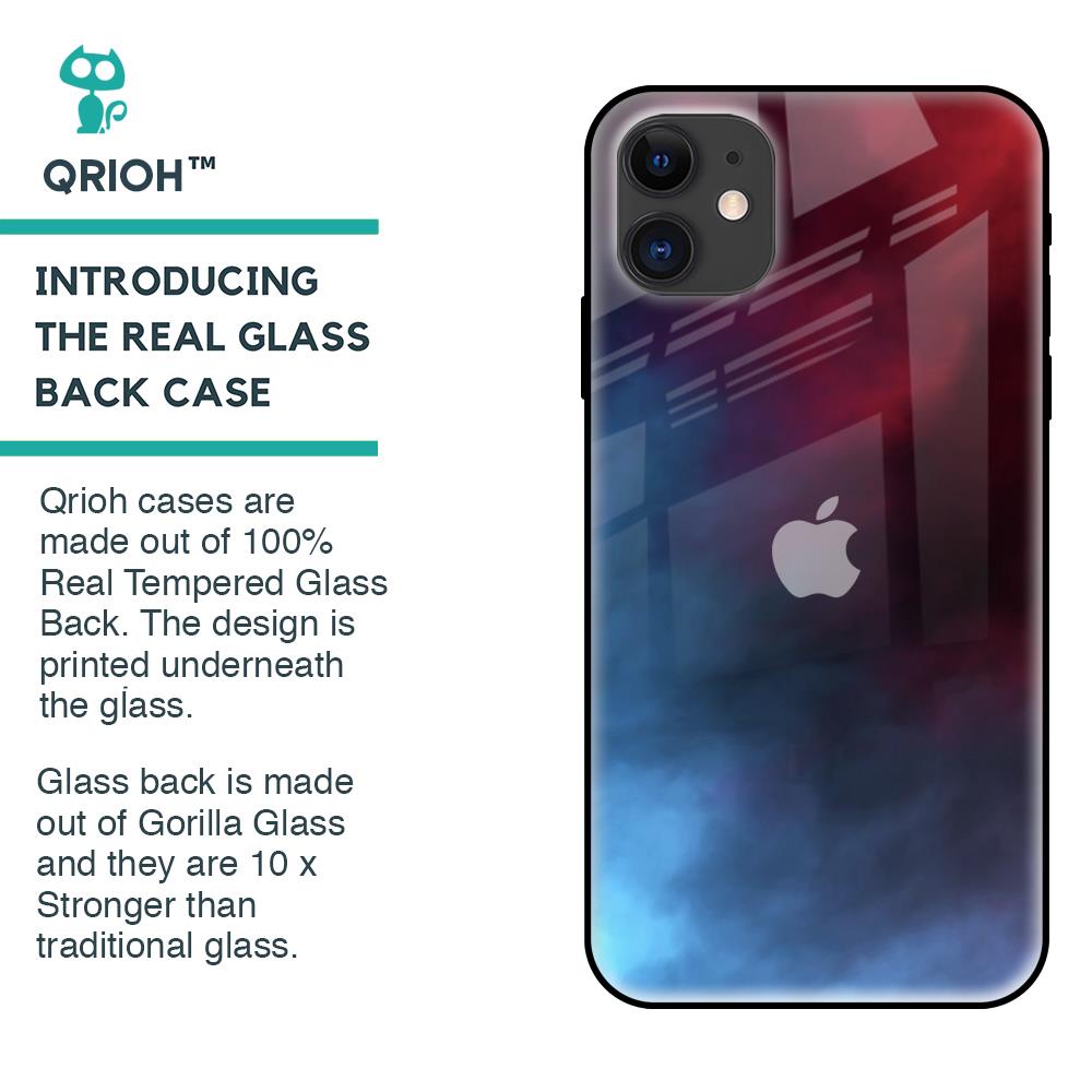 Smokey Watercolor Glass Case for iPhone 12