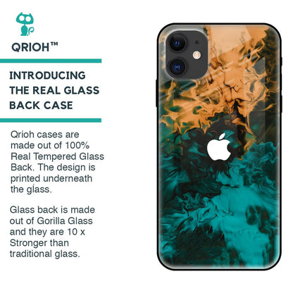 Watercolor Wave Glass Case for iPhone 12