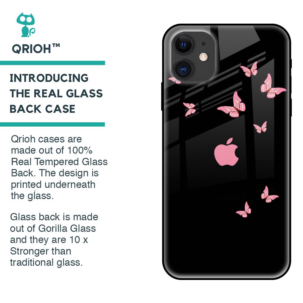Fly Butterfly Glass Case for iPhone 12