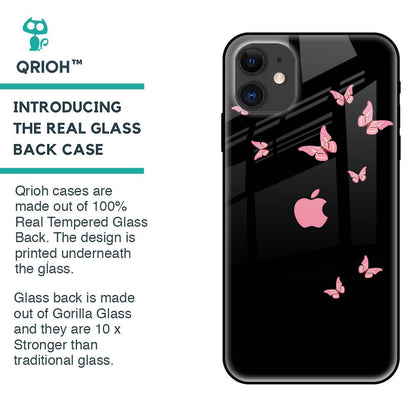 Fly Butterfly Glass Case for iPhone 12