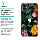 Flowers & Butterfly Glass Case for iPhone 12