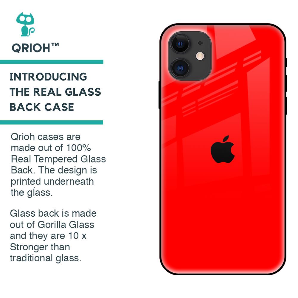 Blood Red Glass Case for iPhone 12