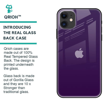 Dark Purple Glass Case for iPhone 12