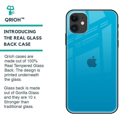 Blue Aqua Glass Case for iPhone 12