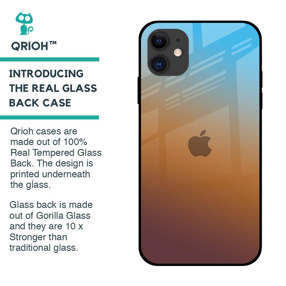 Rich Brown Glass Case for iPhone 12