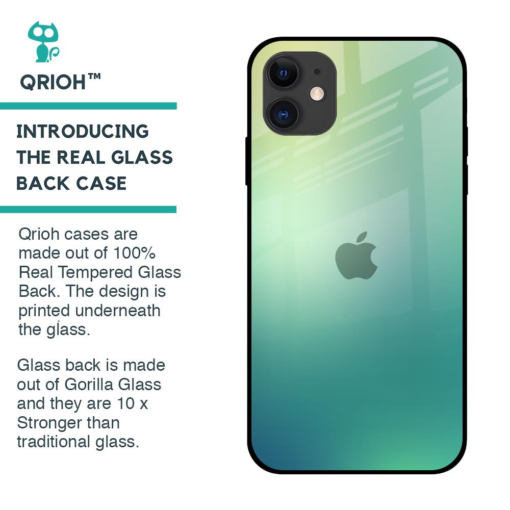 Dusty Green Glass Case for iPhone 12