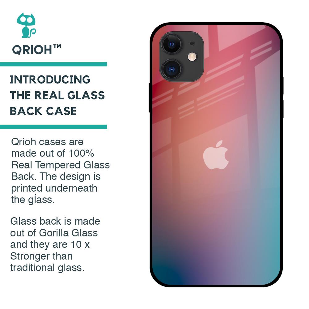 Dusty Multi Gradient Glass Case for iPhone 12