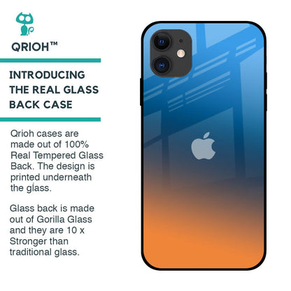 Sunset Of Ocean Glass Case for iPhone 12
