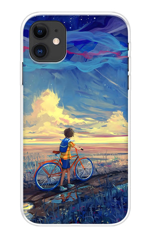 Riding Bicycle to Dreamland iPhone 12 Back Cover