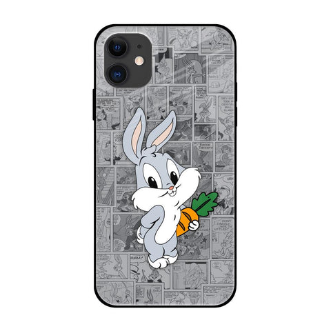 Cute Baby Bunny iPhone 12 mini Glass Back Cover Online