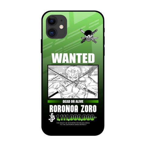 Zoro Wanted iPhone 12 mini Glass Back Cover Online