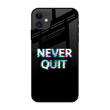 Never Quit iPhone 12 mini Glass Back Cover Online