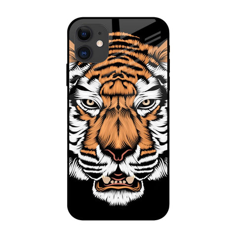 Angry Tiger iPhone 12 mini Glass Back Cover Online