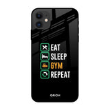 Daily Routine iPhone 12 mini Glass Back Cover Online