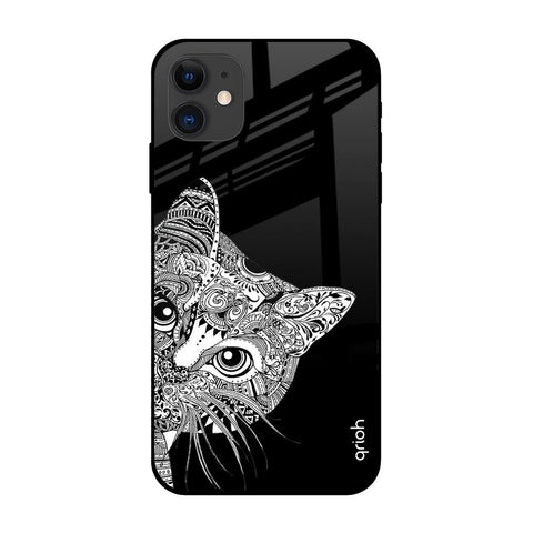 Kitten Mandala Apple iPhone 12 Mini Glass Cases & Covers Online