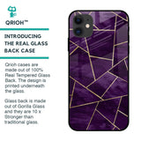 Geometric Purple Glass Case For iPhone 12 mini