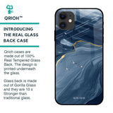 Deep Ocean Marble Glass Case for iPhone 12 mini
