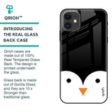 Cute Penguin Glass Case for iPhone 12 mini