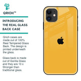 Fluorescent Yellow Glass case for iPhone 12 mini