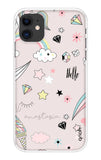 Unicorn Doodle iPhone 12 mini Back Cover