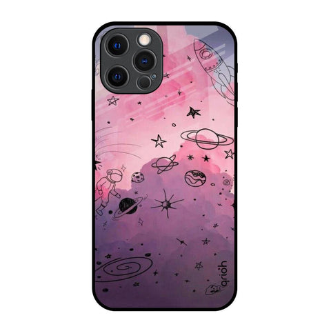 Space Doodles iPhone 12 Pro Glass Back Cover Online