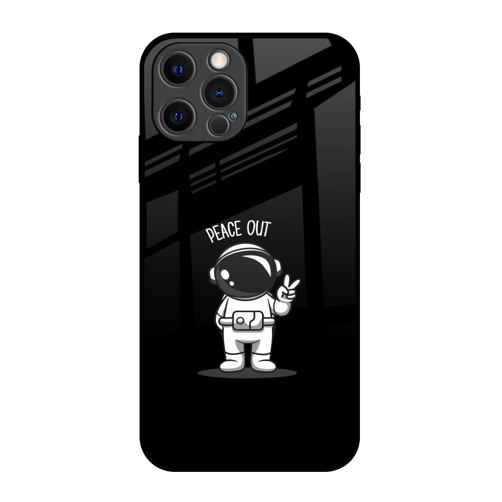 Peace Out Astro iPhone 12 Pro Glass Back Cover Online