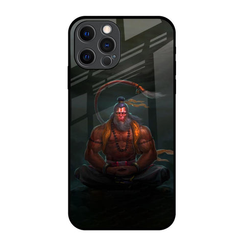 Lord Hanuman Animated iPhone 12 Pro Glass Back Cover Online