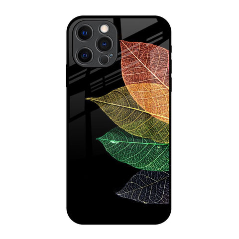 Colorful Leaves iPhone 12 Pro Glass Back Cover Online